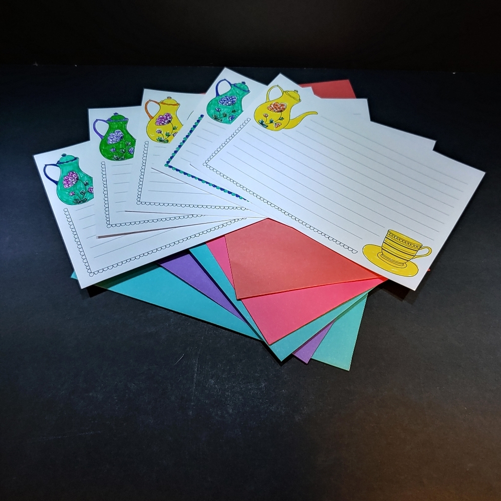 Custom Designed Note Cards and Envelope Set - Picture 2 of 3